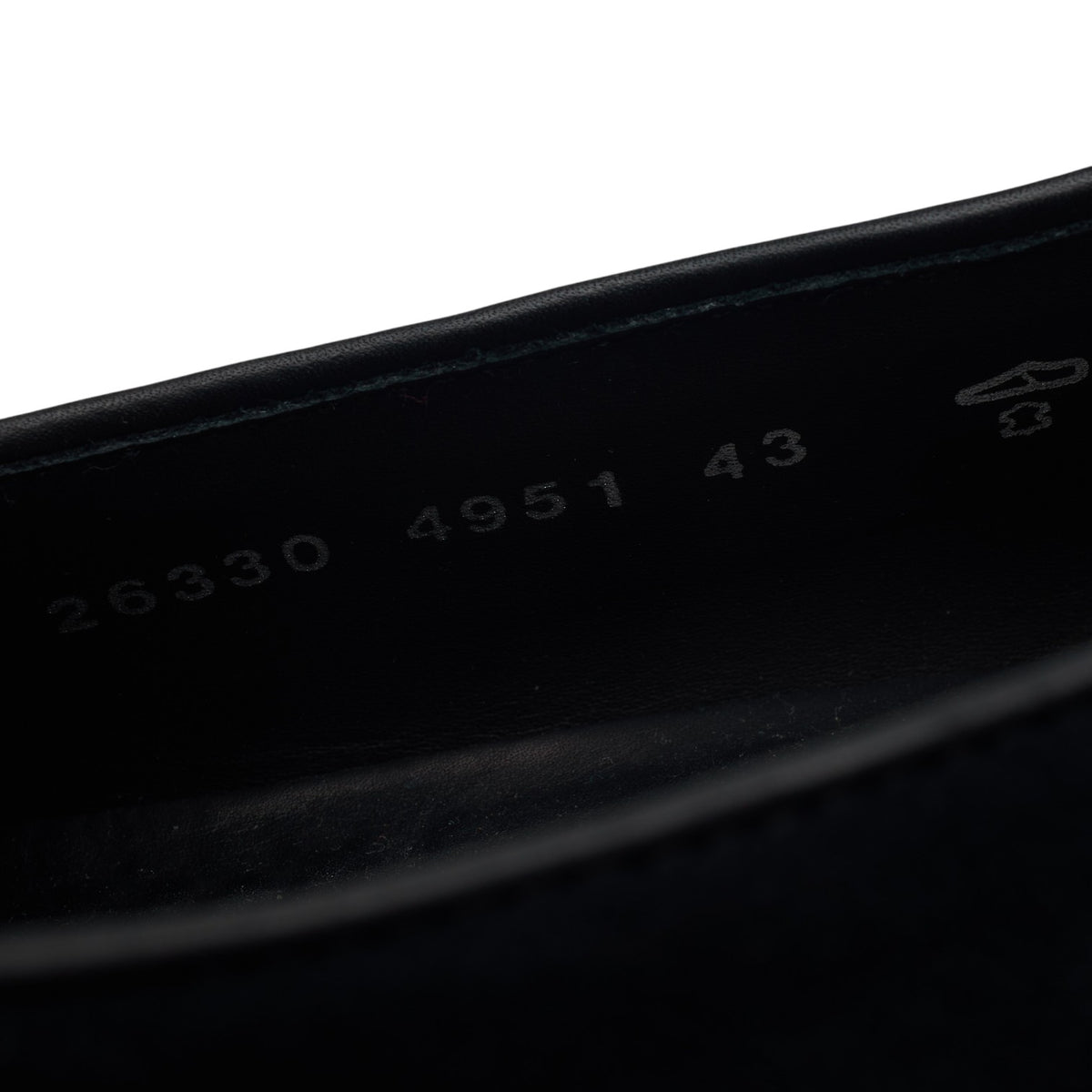 '4951' Black Suede Belgian Loafer UK 9 EU 43