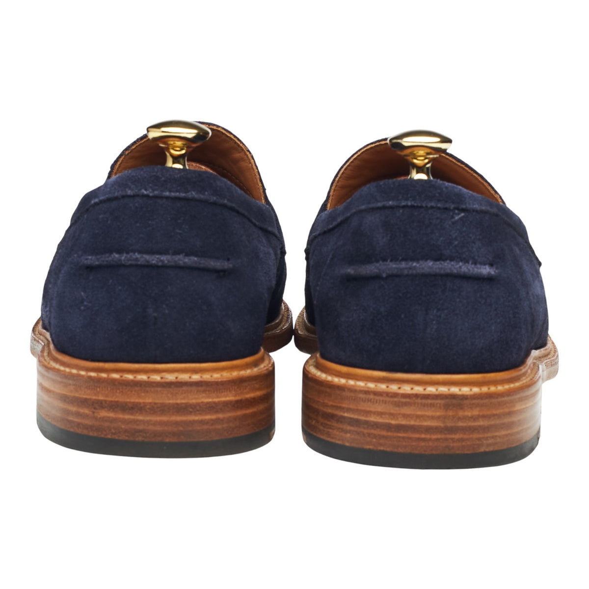'Isaac' Navy Blue Suede Loafers UK 9.5 F