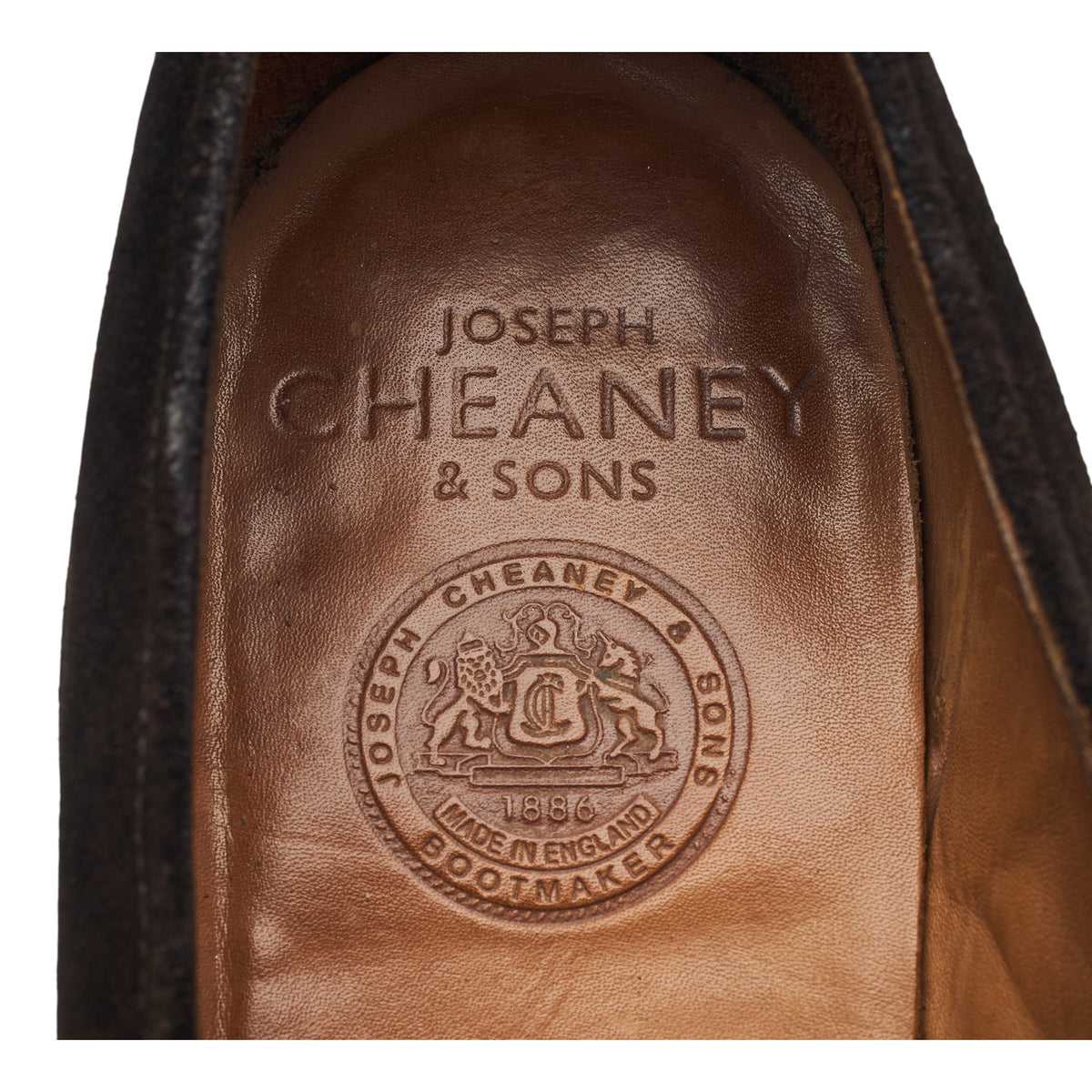 Dark Brown Suede Split Toe Loafers UK 7 E