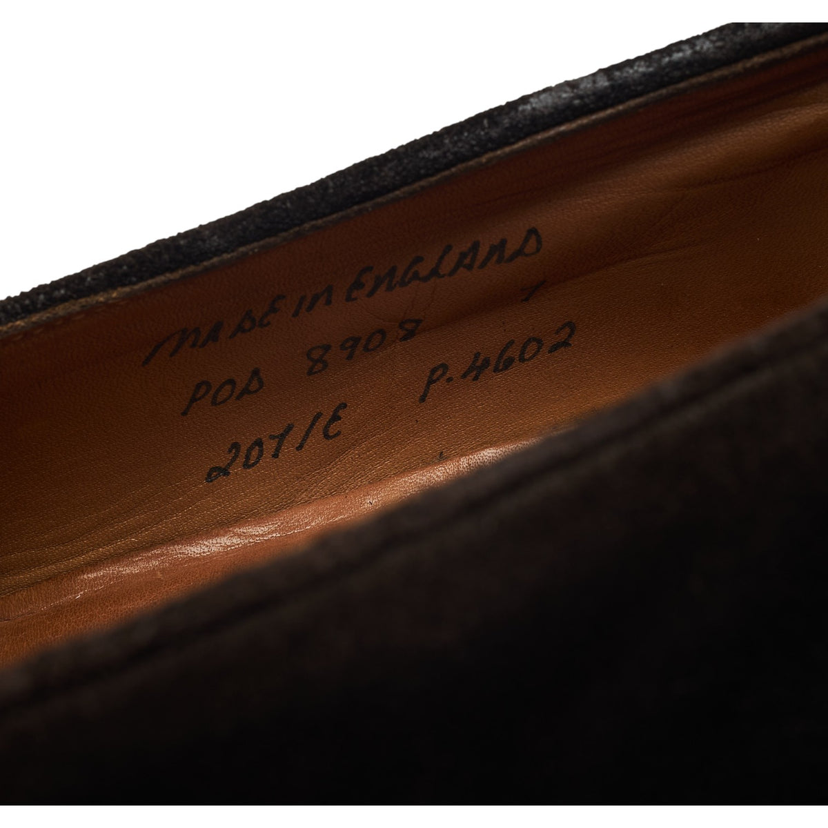 Dark Brown Suede Split Toe Loafers UK 7 E