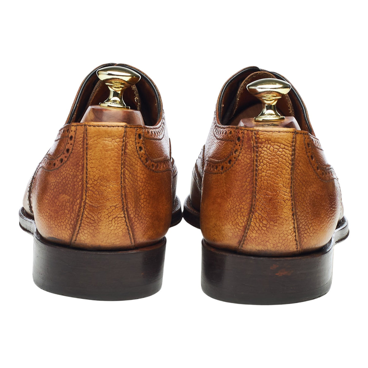 'Libertino' Tan Brown Grain Leather Oxford Brogues UK 7.5 EU 41.5