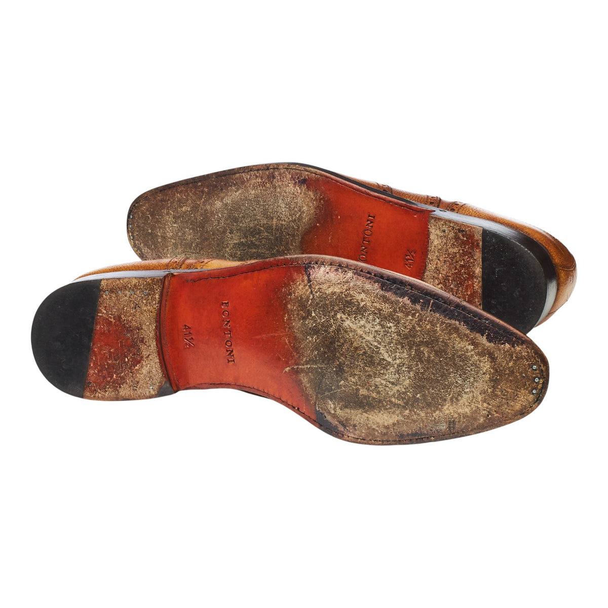 'Libertino' Tan Brown Grain Leather Oxford Brogues UK 7.5 EU 41.5