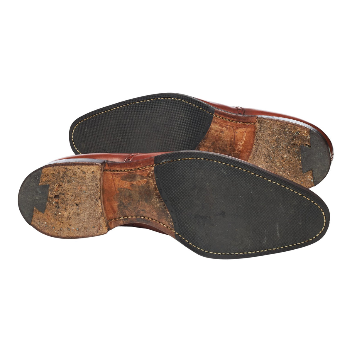 'Weymouth' Tan Brown Leather Oxford Semi Brogues UK 6.5 F