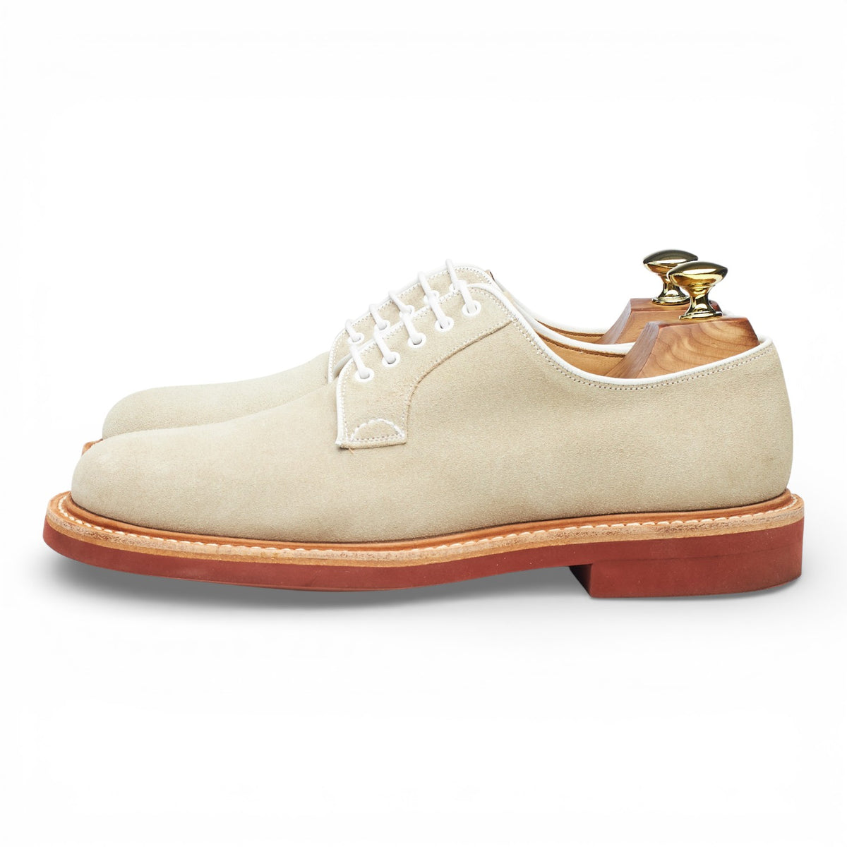'Fulbeck' Beige Suede Derby UK 6 G