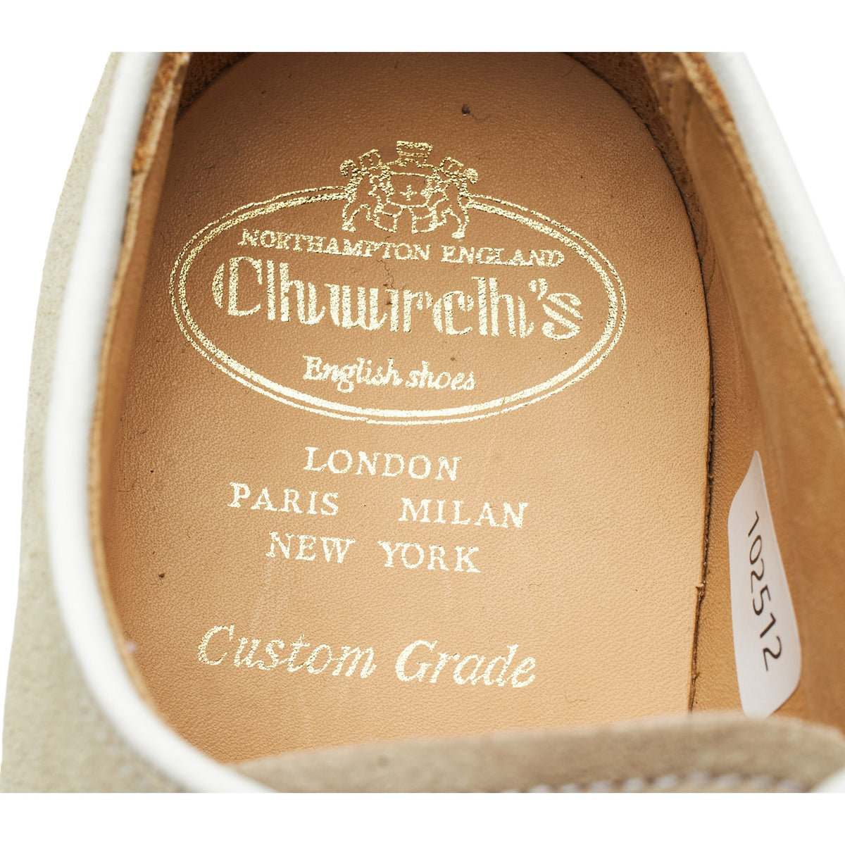 'Fulbeck' Beige Suede Derby UK 6 G