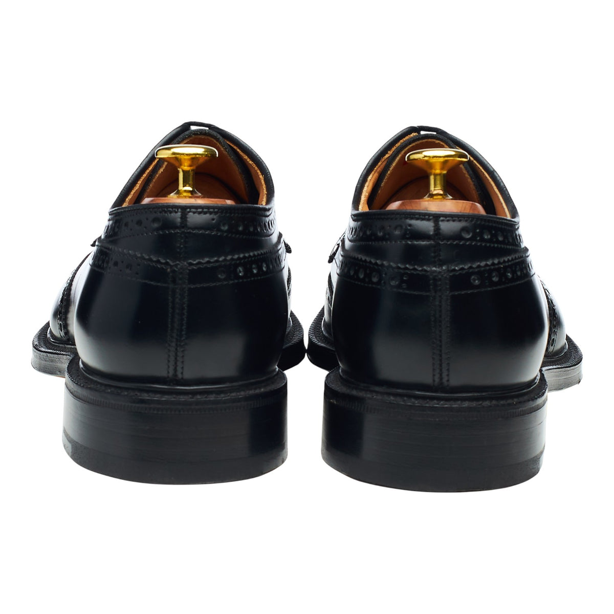 'Grafton' Black Leather Derby Brogues UK 8.5 G