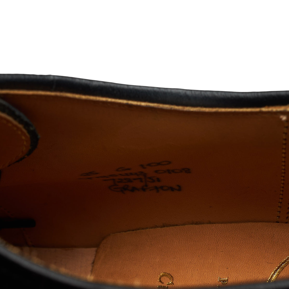 'Grafton' Black Leather Derby Brogues UK 8.5 G