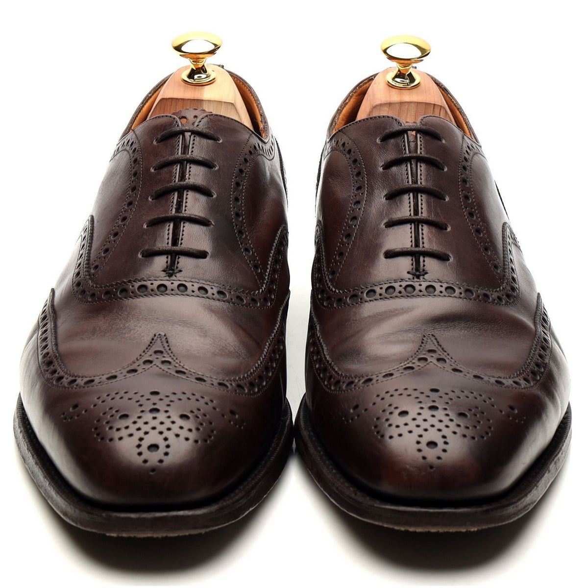 &#39;Chetwynd&#39; Dark Brown Leather Oxford Brogues UK 10.5 G