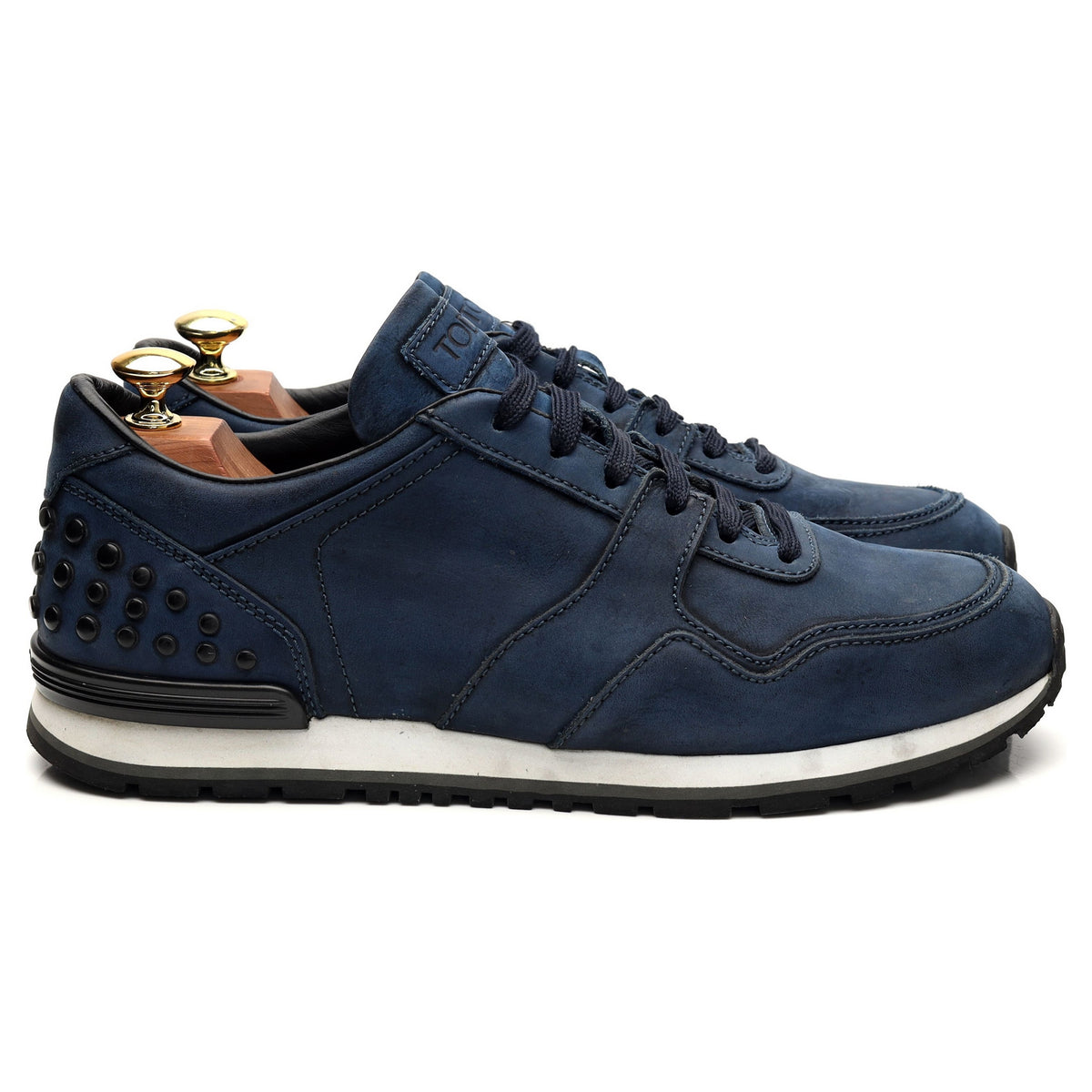 Navy Blue Nubuck Sneaker UK 8.5