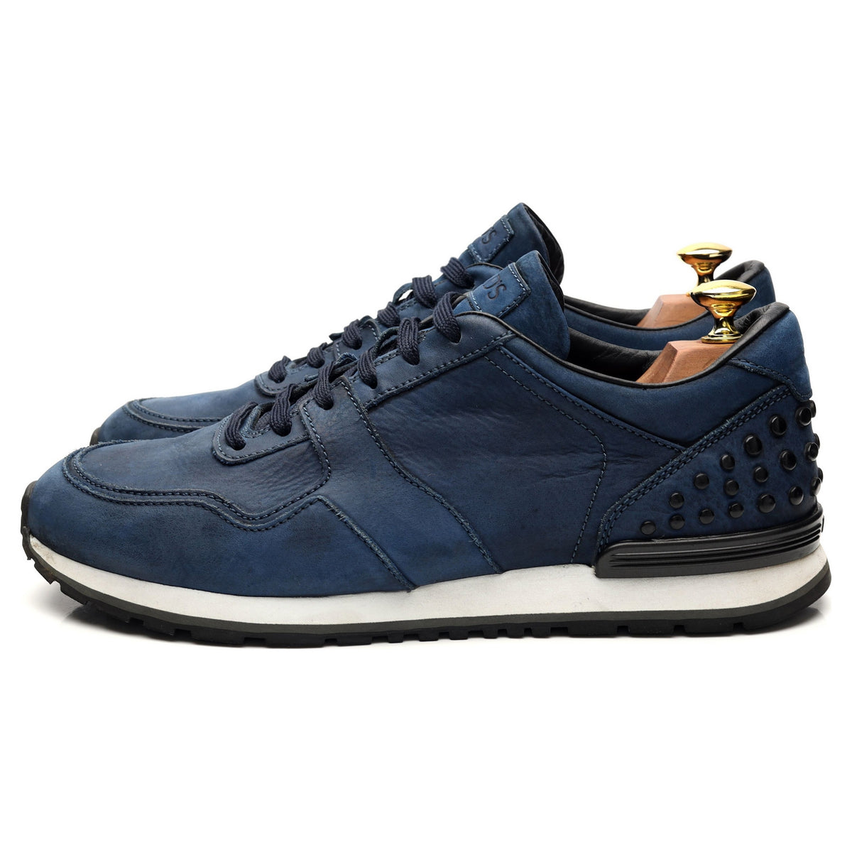 Navy Blue Nubuck Sneaker UK 8.5