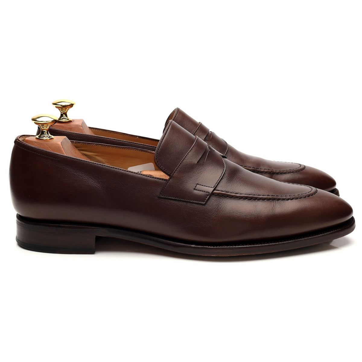 &#39;117 Artista&#39; Dark Brown Leather Loafers UK 9