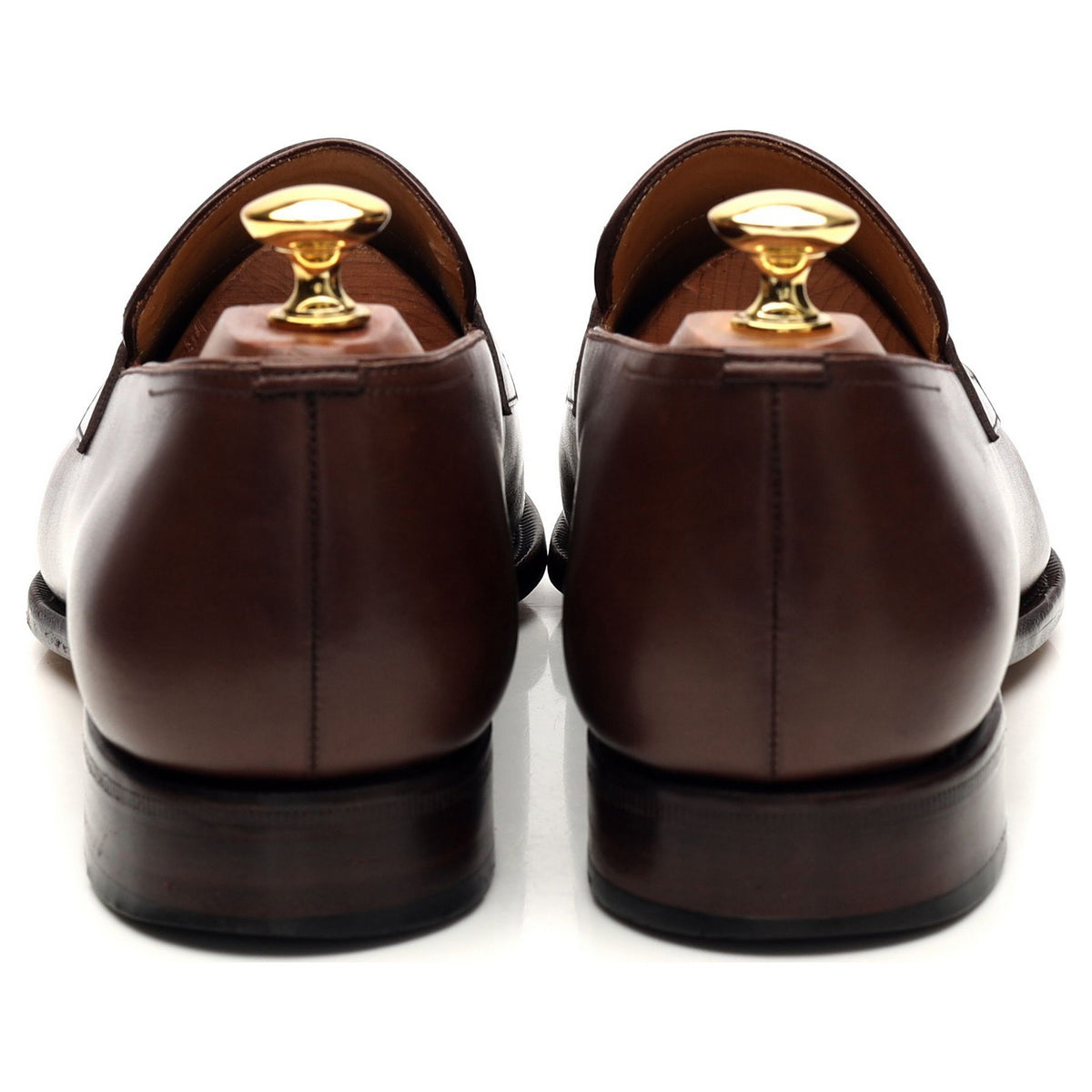 &#39;117 Artista&#39; Dark Brown Leather Loafers UK 9