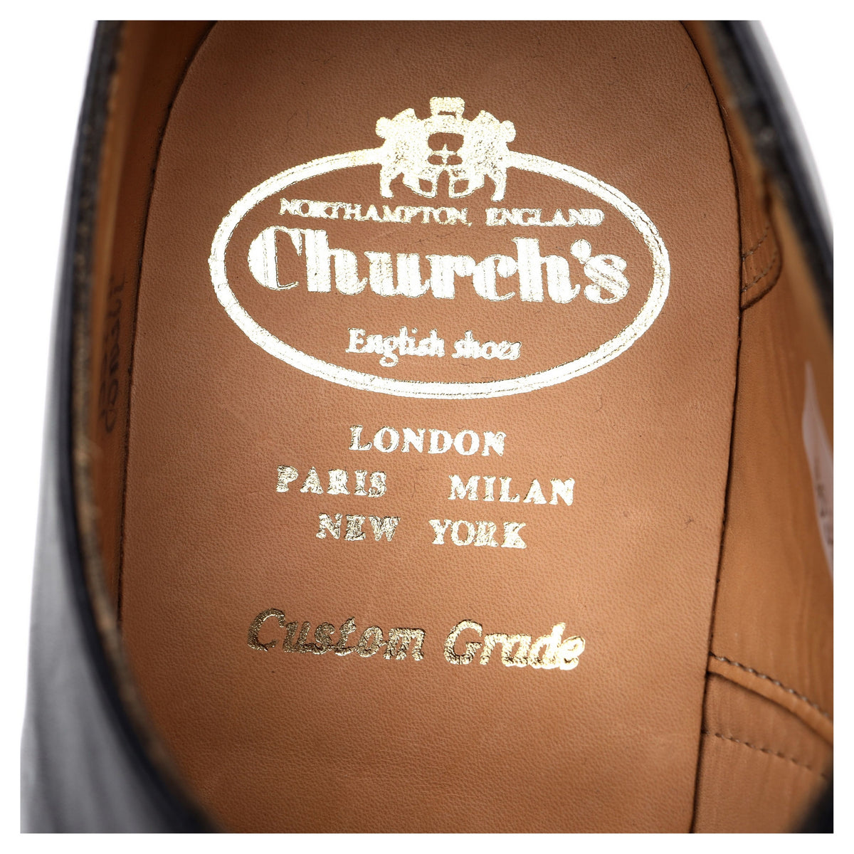 &#39;Consul&#39; Black Leather Oxford UK 6 F