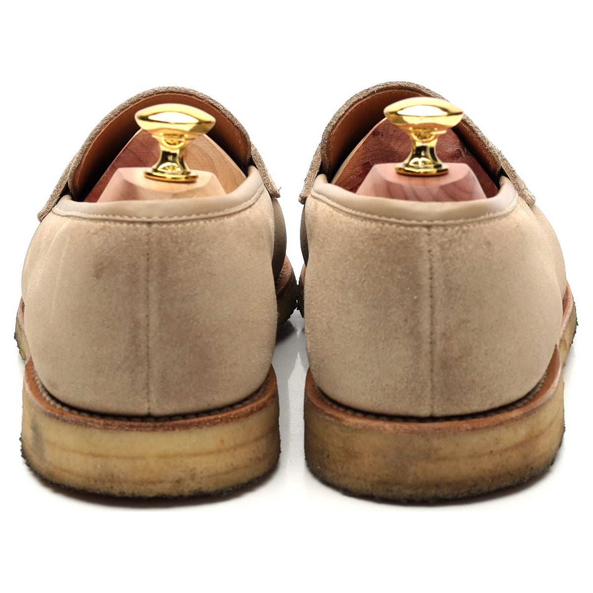 &#39;Boston&#39; Beige Suede Loafer UK 7 E