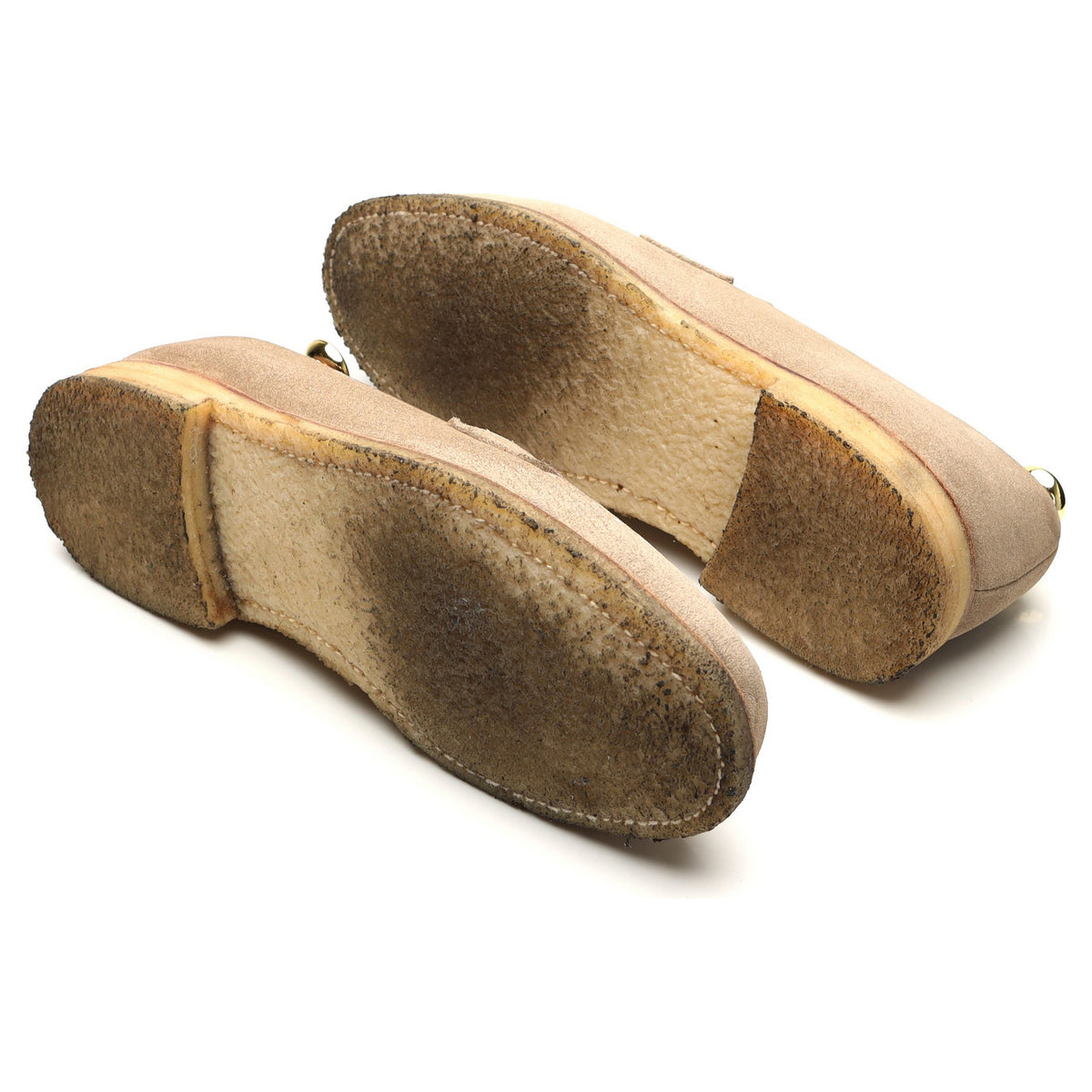 &#39;Boston&#39; Beige Suede Loafer UK 7 E