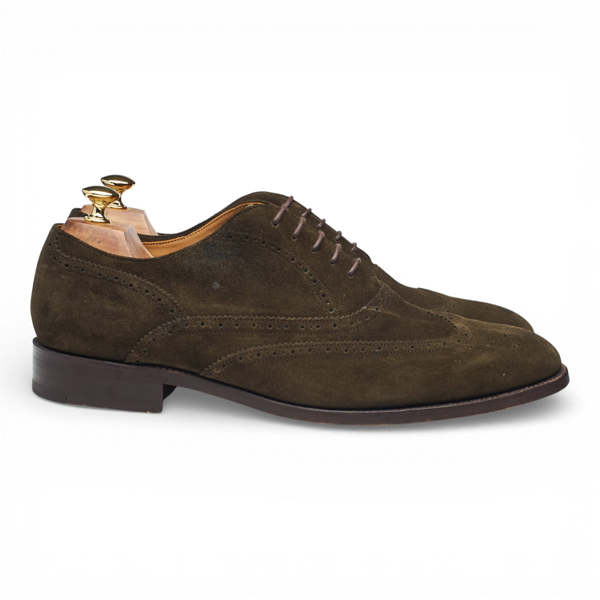 Dark Green Suede Oxford Brogues UK 11 G