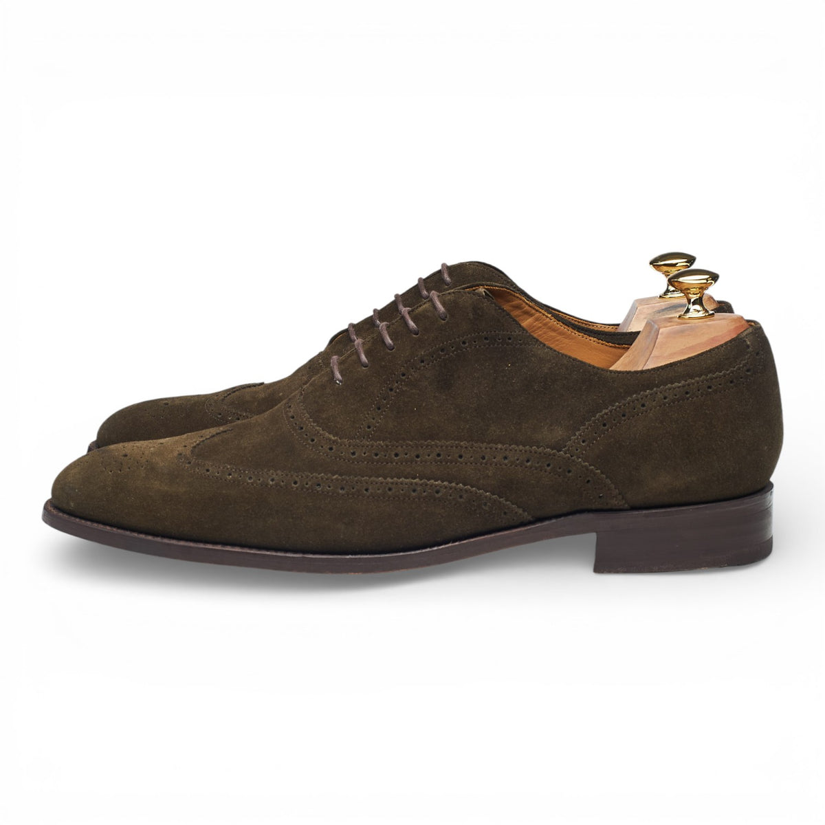Dark Green Suede Oxford Brogues UK 11 G