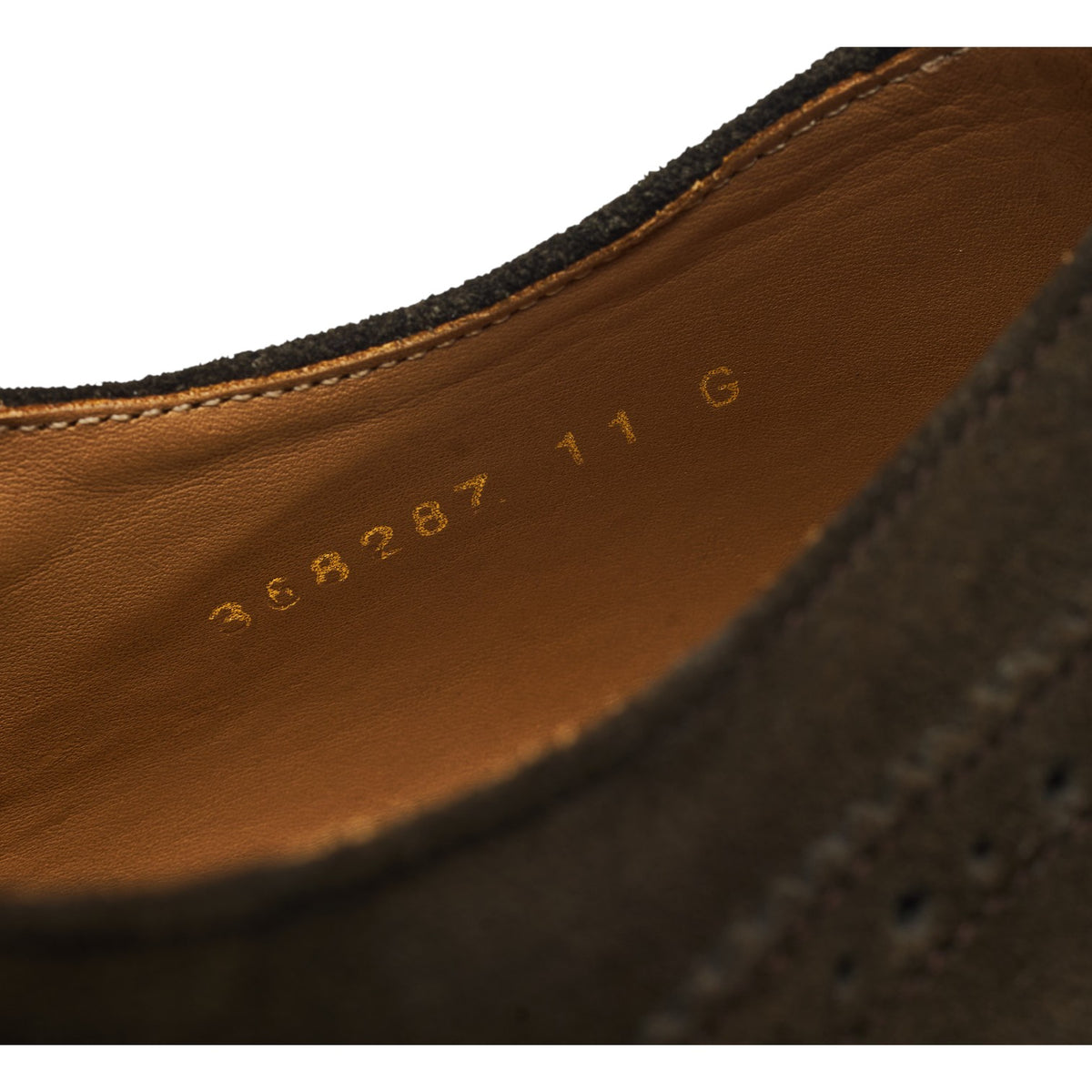 Dark Green Suede Oxford Brogues UK 11 G