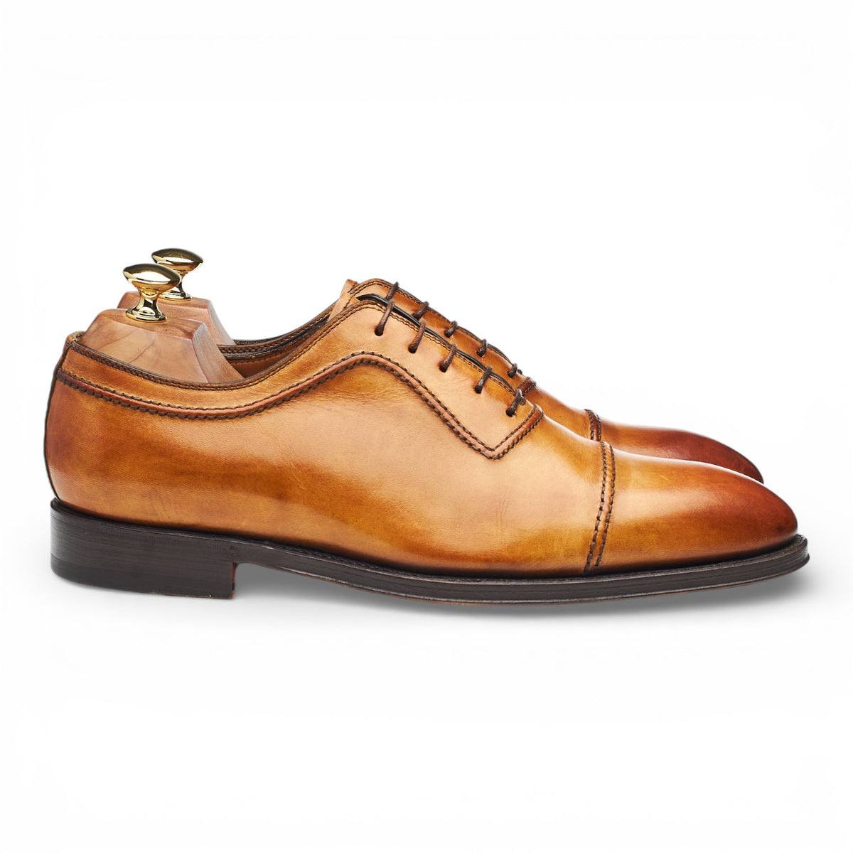 Tan Brown Leather Oxford UK 10