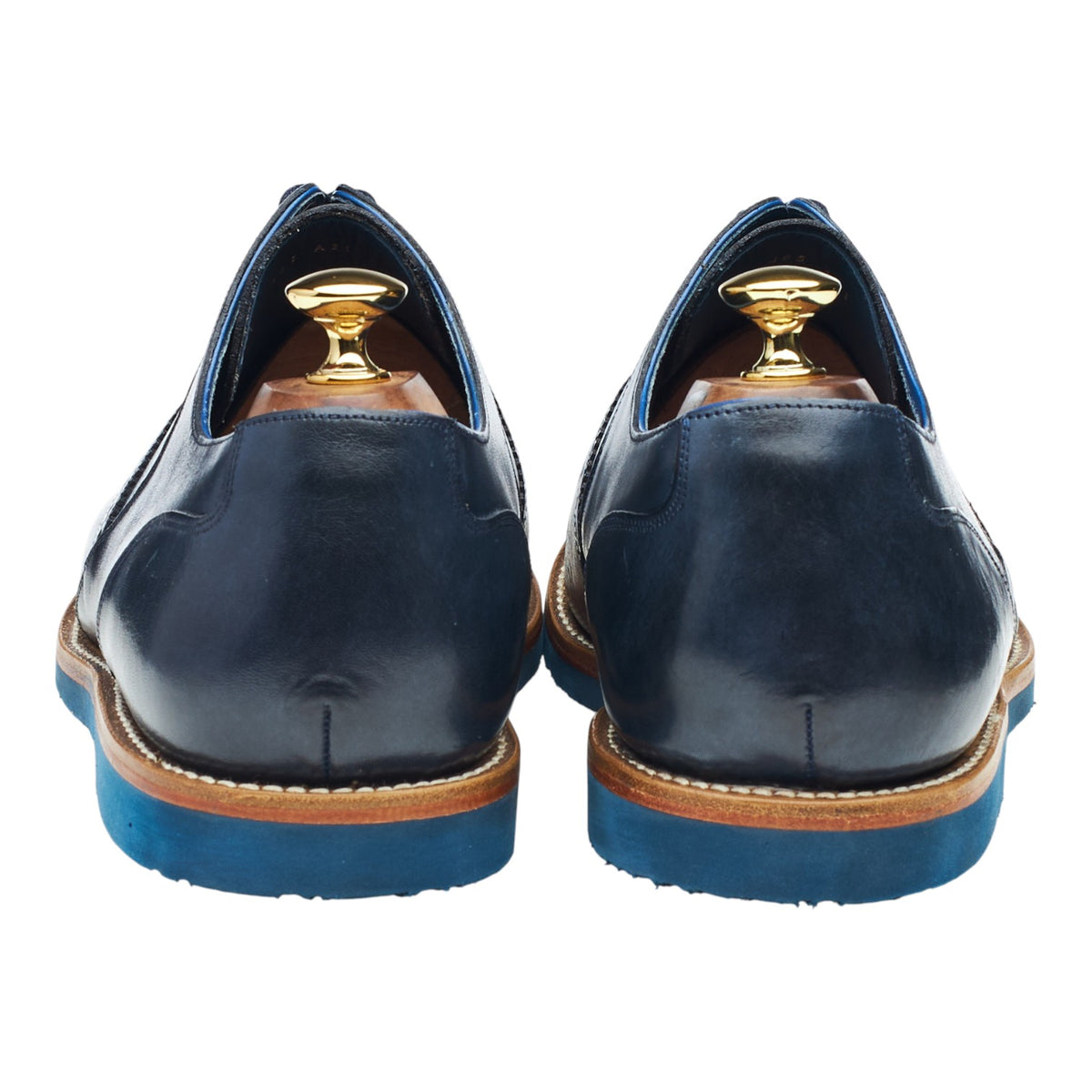 'Jimmy' Navy Blue Leather Sneakers UK 11 G