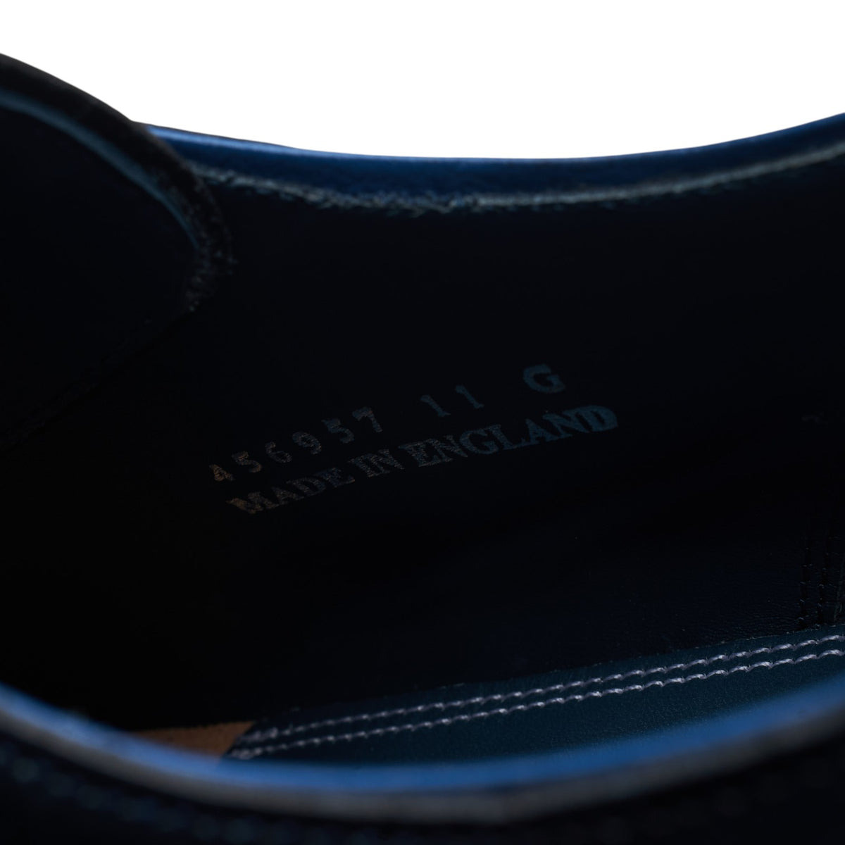 'Jimmy' Navy Blue Leather Sneakers UK 11 G