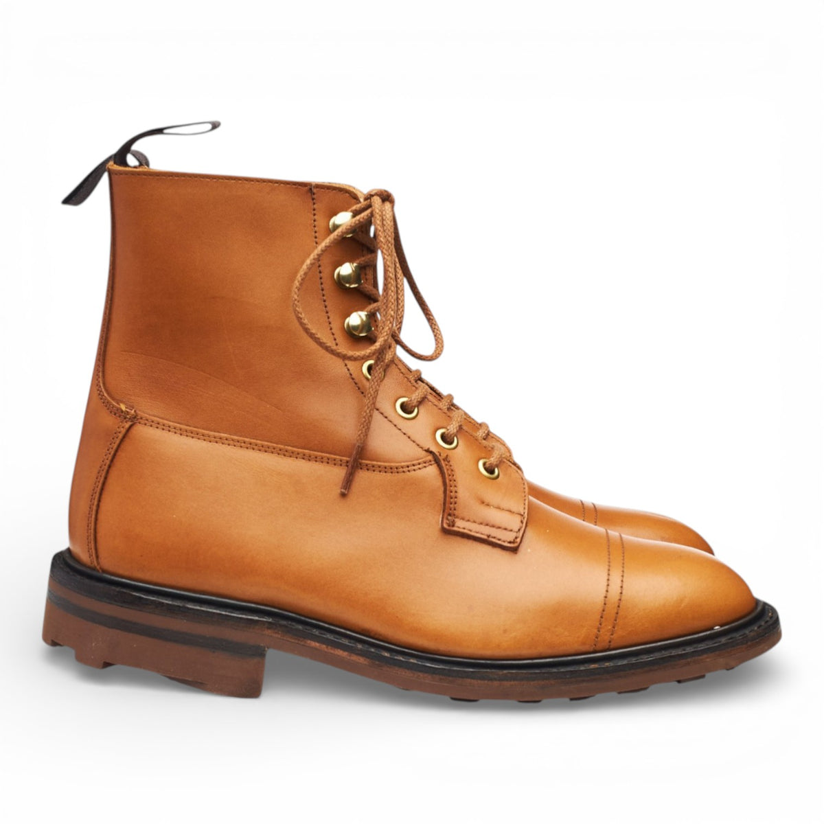 Tan Brown Leather Boots UK 6.5