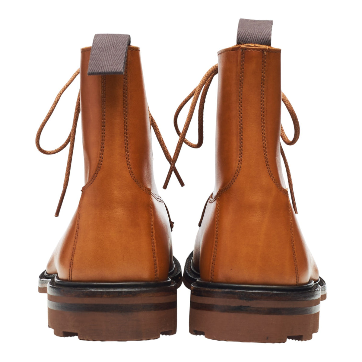 Tan Brown Leather Boots UK 6.5