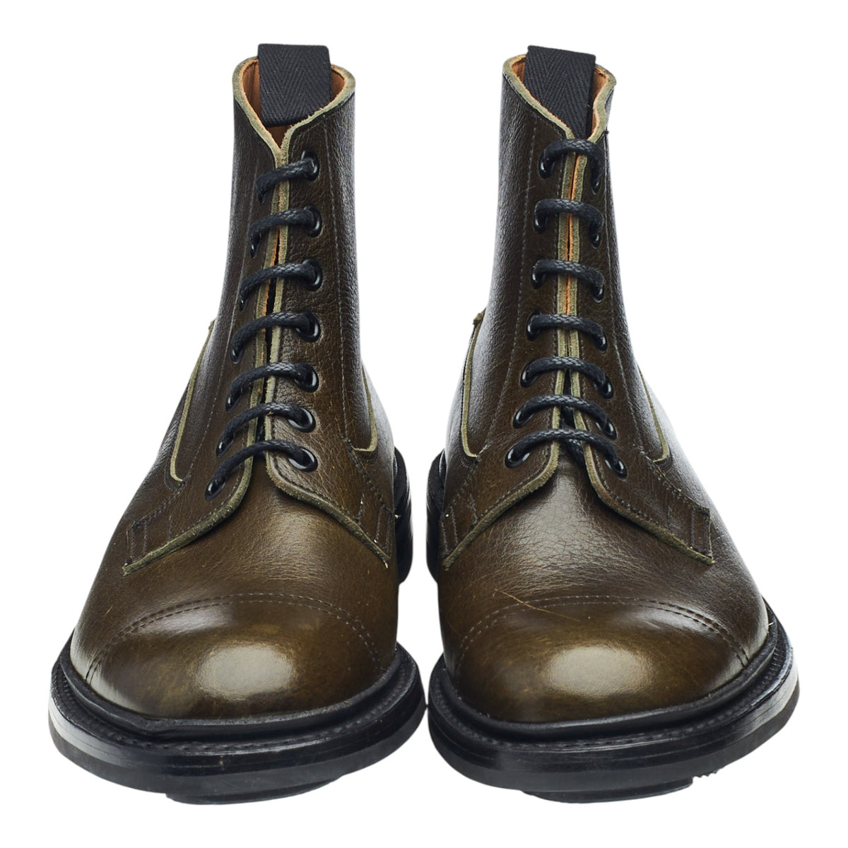 'Grassmere' Dark Green Kudu Leather Boots UK 6.5