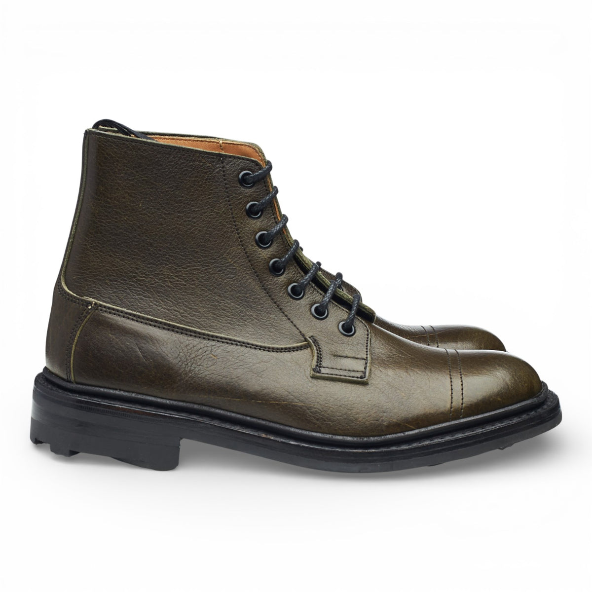 'Grassmere' Dark Green Kudu Leather Boots UK 6.5