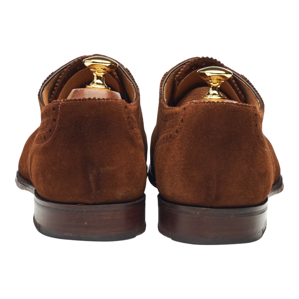 1880 Export Grade 'Trinity' Snuff Brown Suede Oxford Brogues UK 9 F