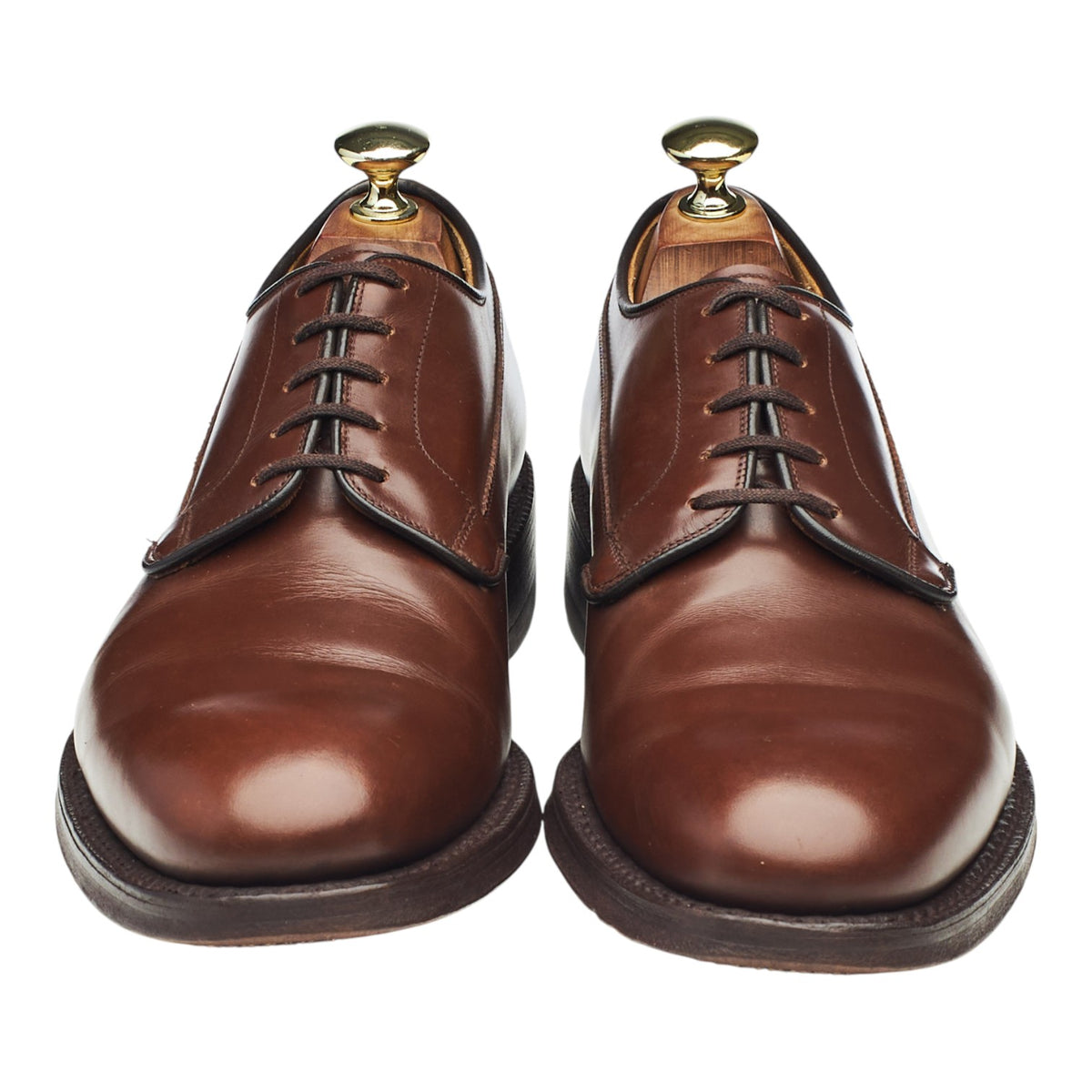 Brown Leather Derby UK 7 F