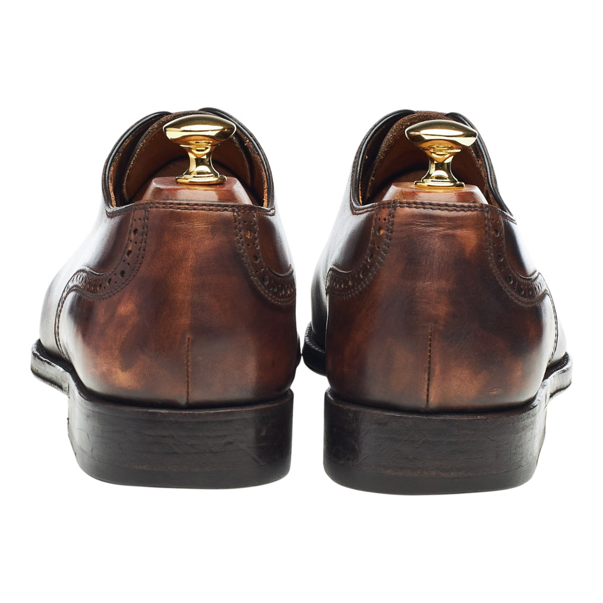 'Del Corso' Dark Brown Museum Leather Oxford UK 9.5