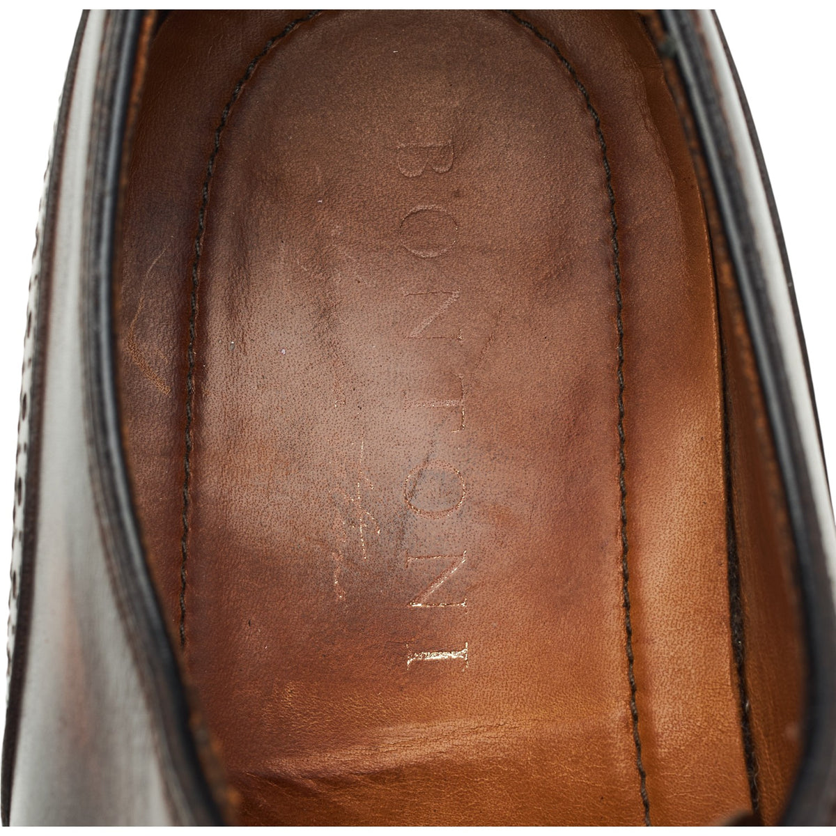 'Del Corso' Dark Brown Museum Leather Oxford UK 9.5