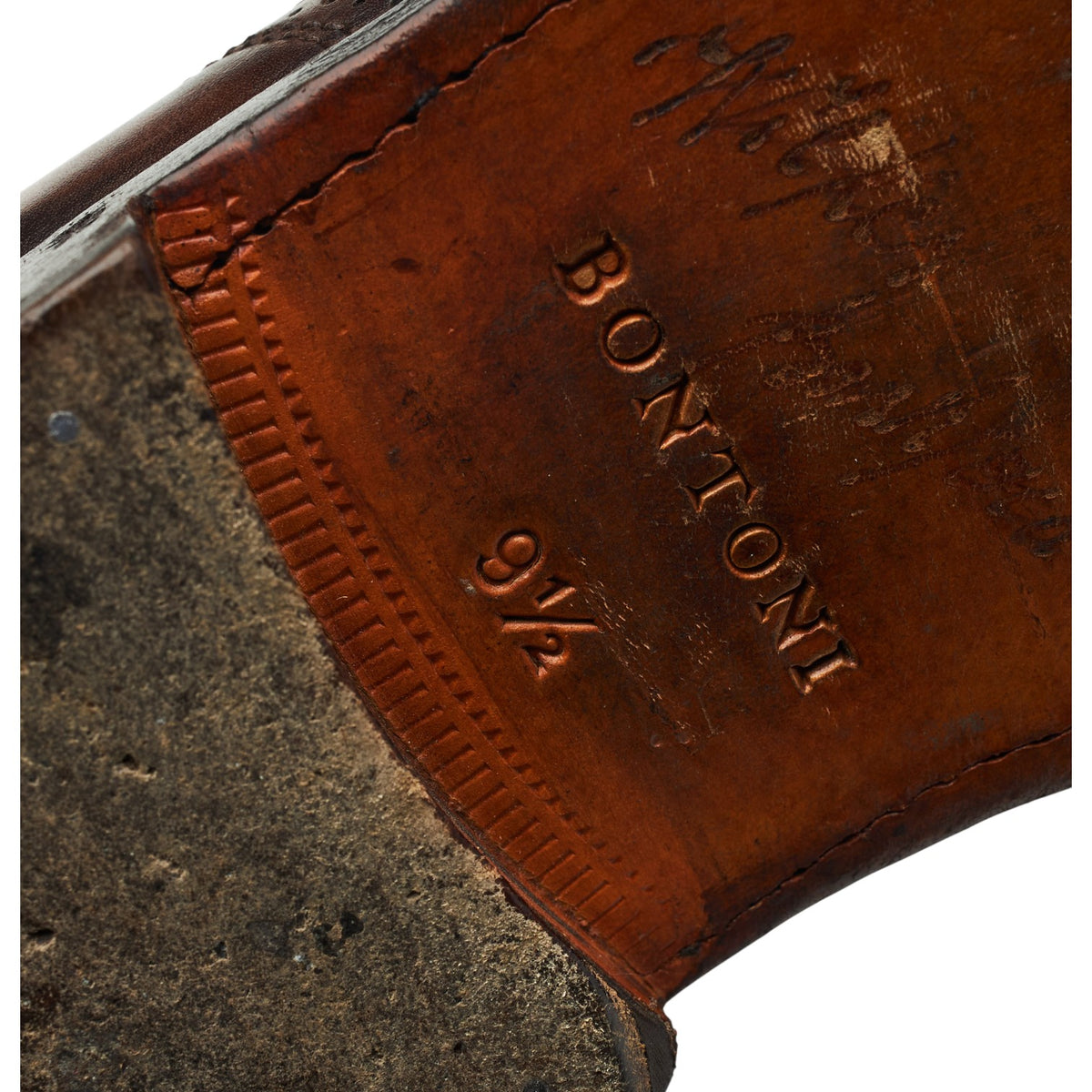 'Del Corso' Dark Brown Museum Leather Oxford UK 9.5