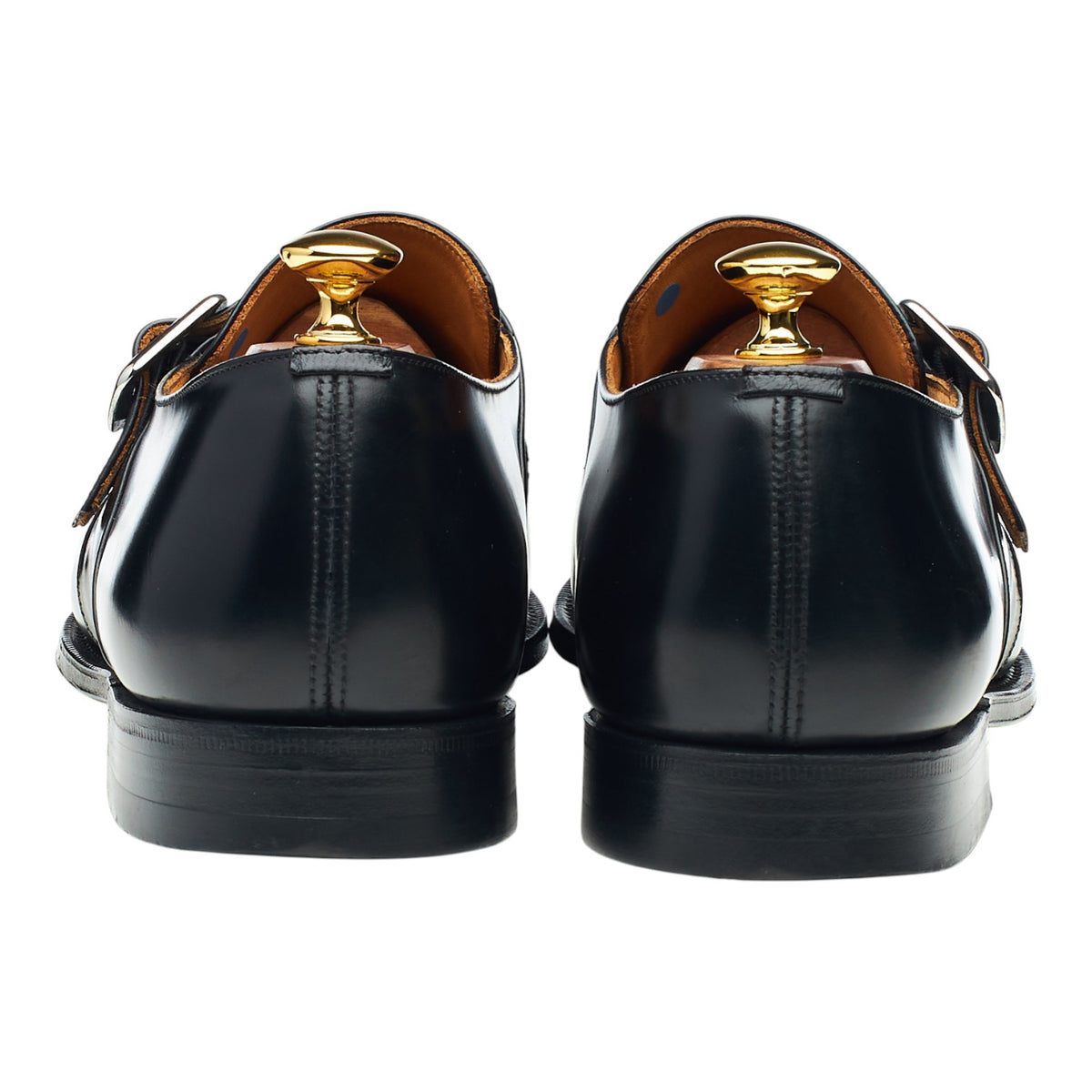 'Danube' Black Leather Monk Strap UK 11 F
