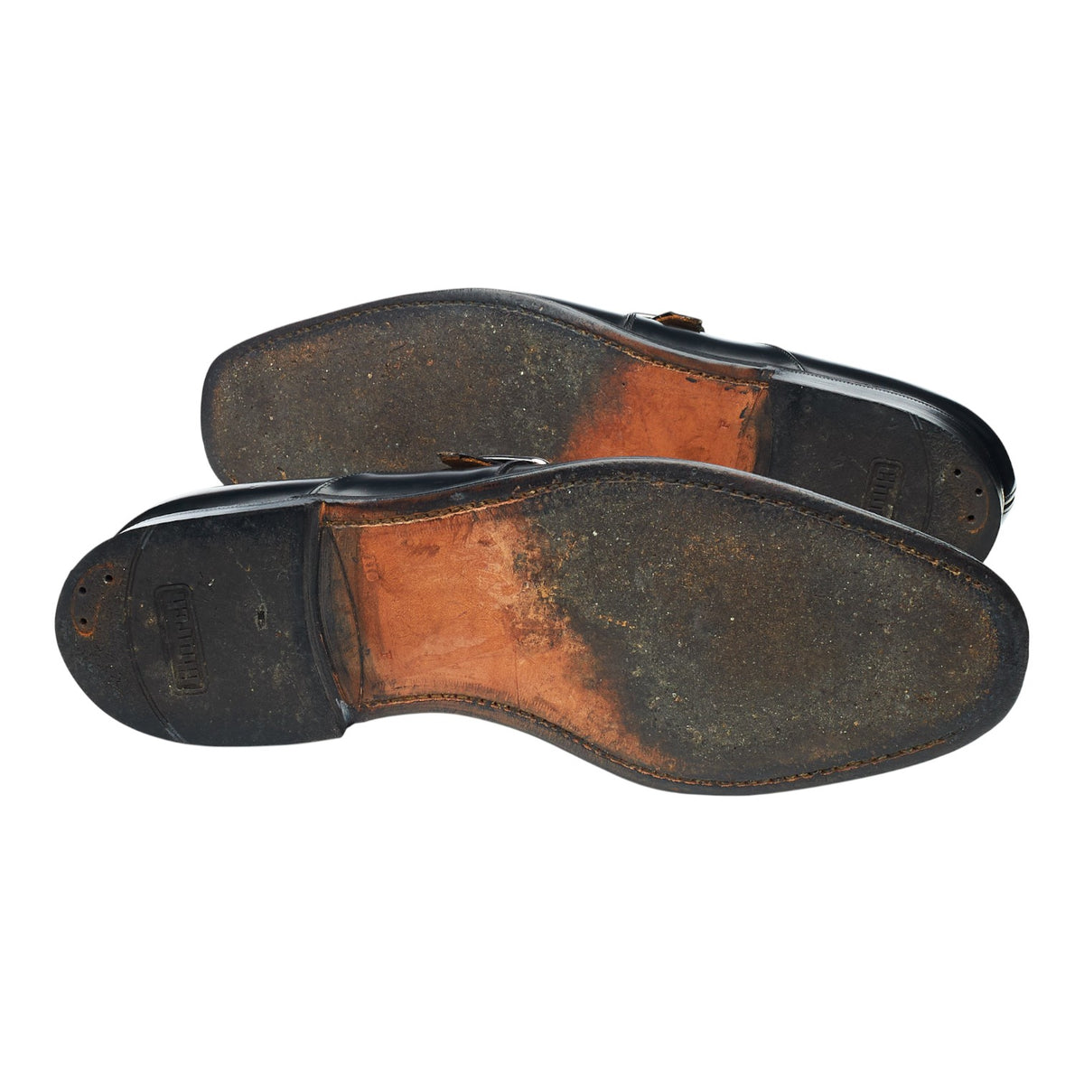 'Danube' Black Leather Monk Strap UK 11 F