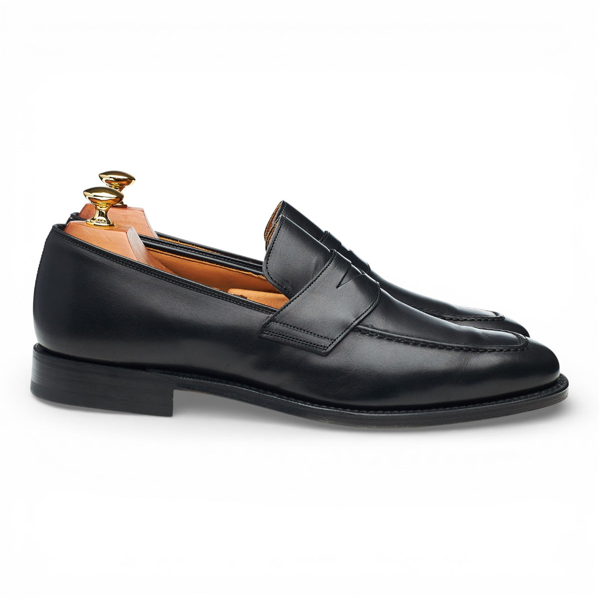 'Hertford 2' Black Leather Loafers UK 9 F