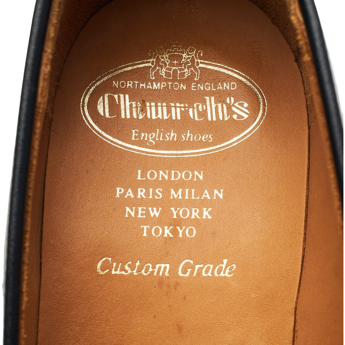 'Hertford 2' Black Leather Loafers UK 9 F