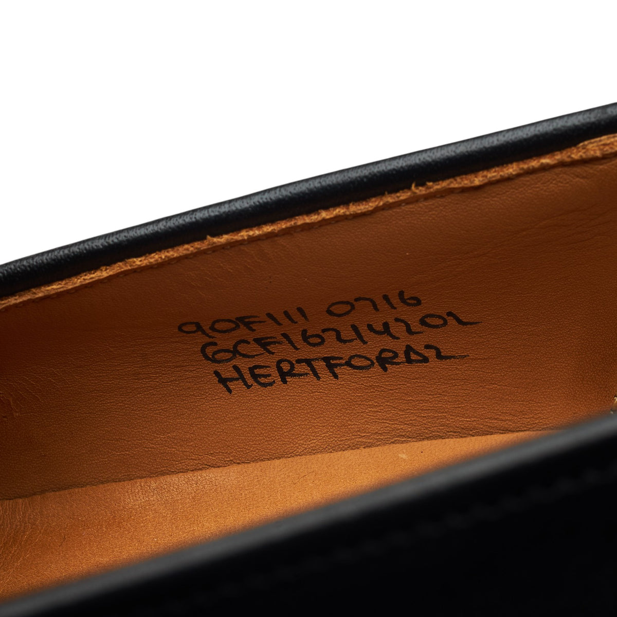 'Hertford 2' Black Leather Loafers UK 9 F