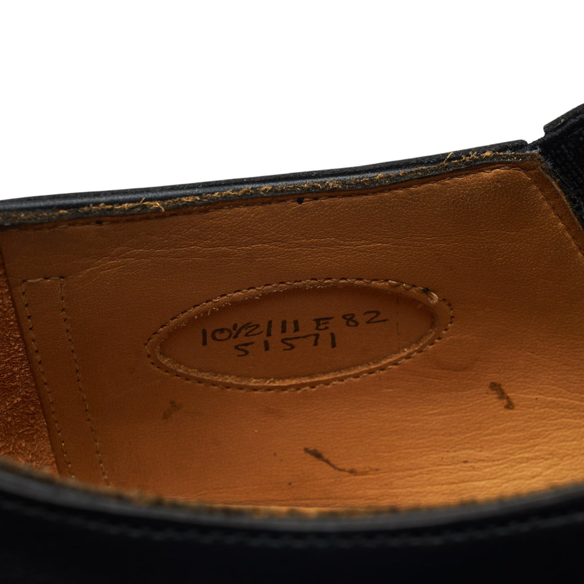 Ede and Ravenscroft Black Leather Lazyman Loafers UK 10.5 E