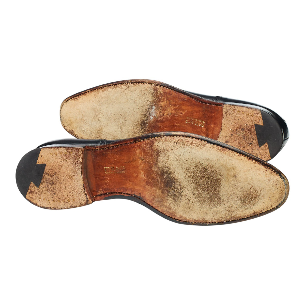 Peal & Co Black Leather Oxford UK 8.5 US 9.5 D