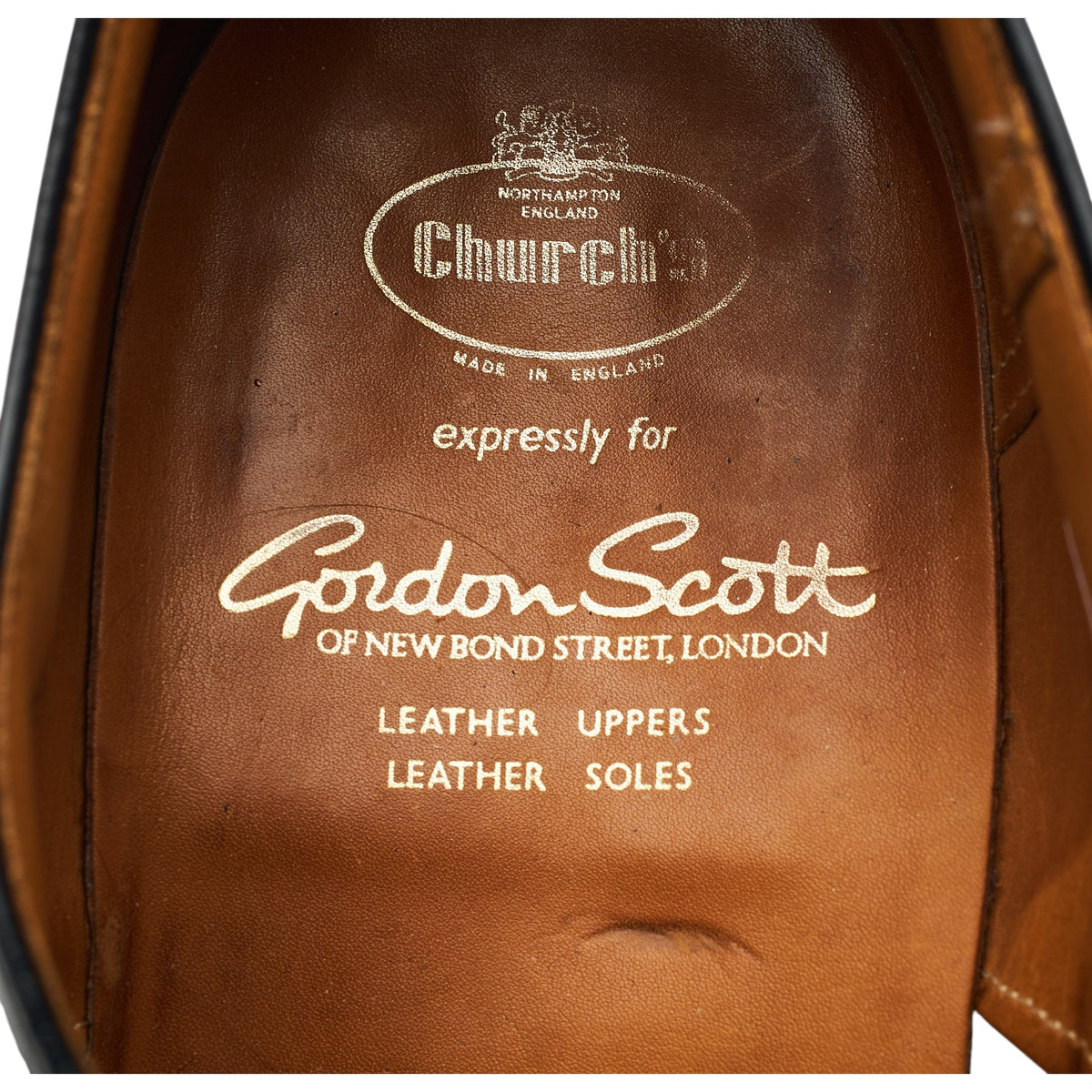 Gordon Scott 'Morgan' Black Leather Oxford UK 8 F