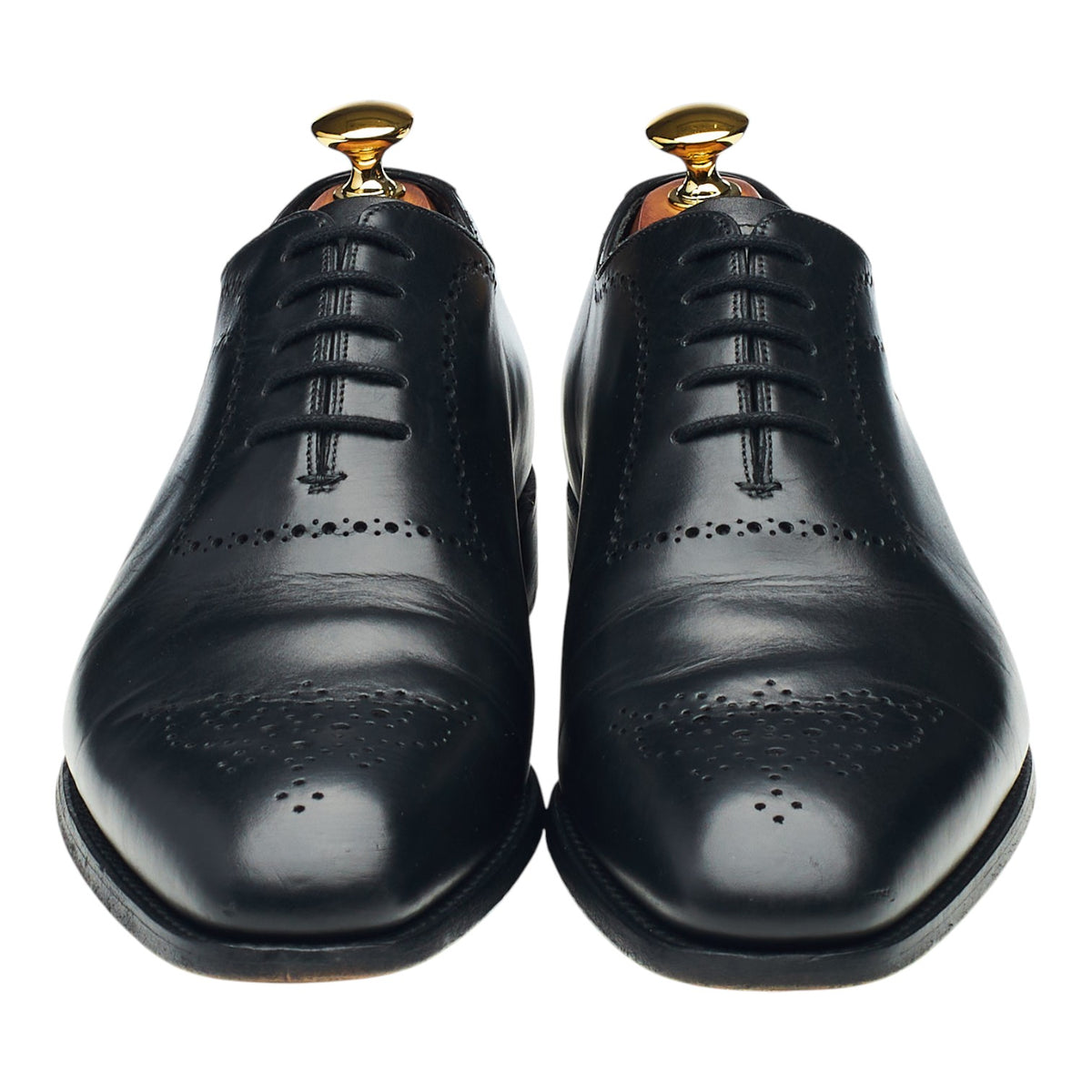 'Plymouth' Black Leather Oxford UK 6.5 FX