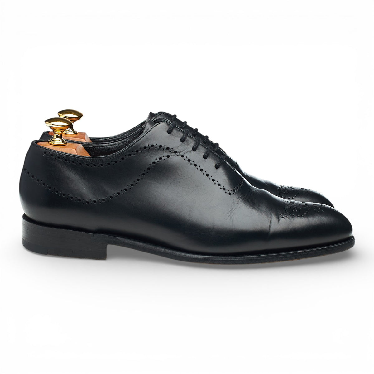 'Plymouth' Black Leather Oxford UK 6.5 FX