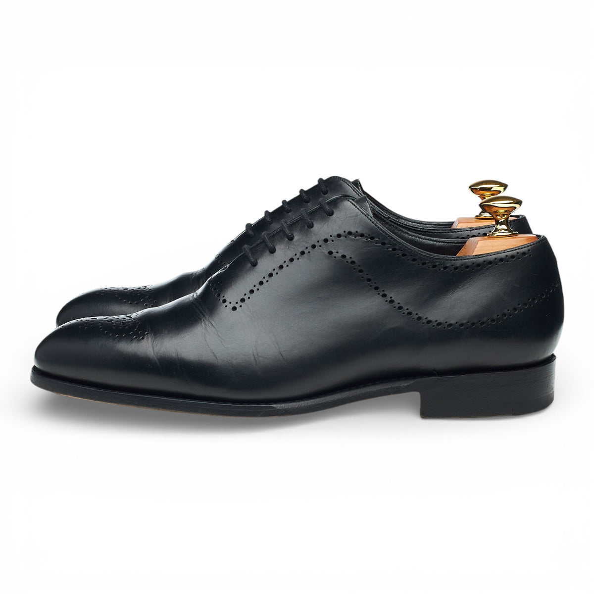 'Plymouth' Black Leather Oxford UK 6.5 FX