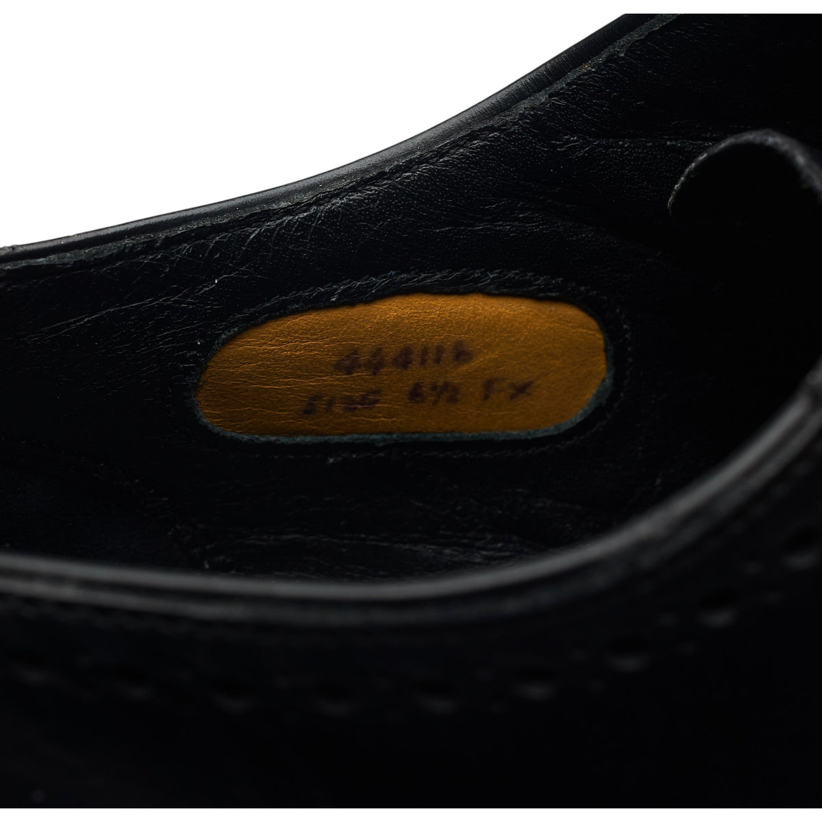 'Plymouth' Black Leather Oxford UK 6.5 FX