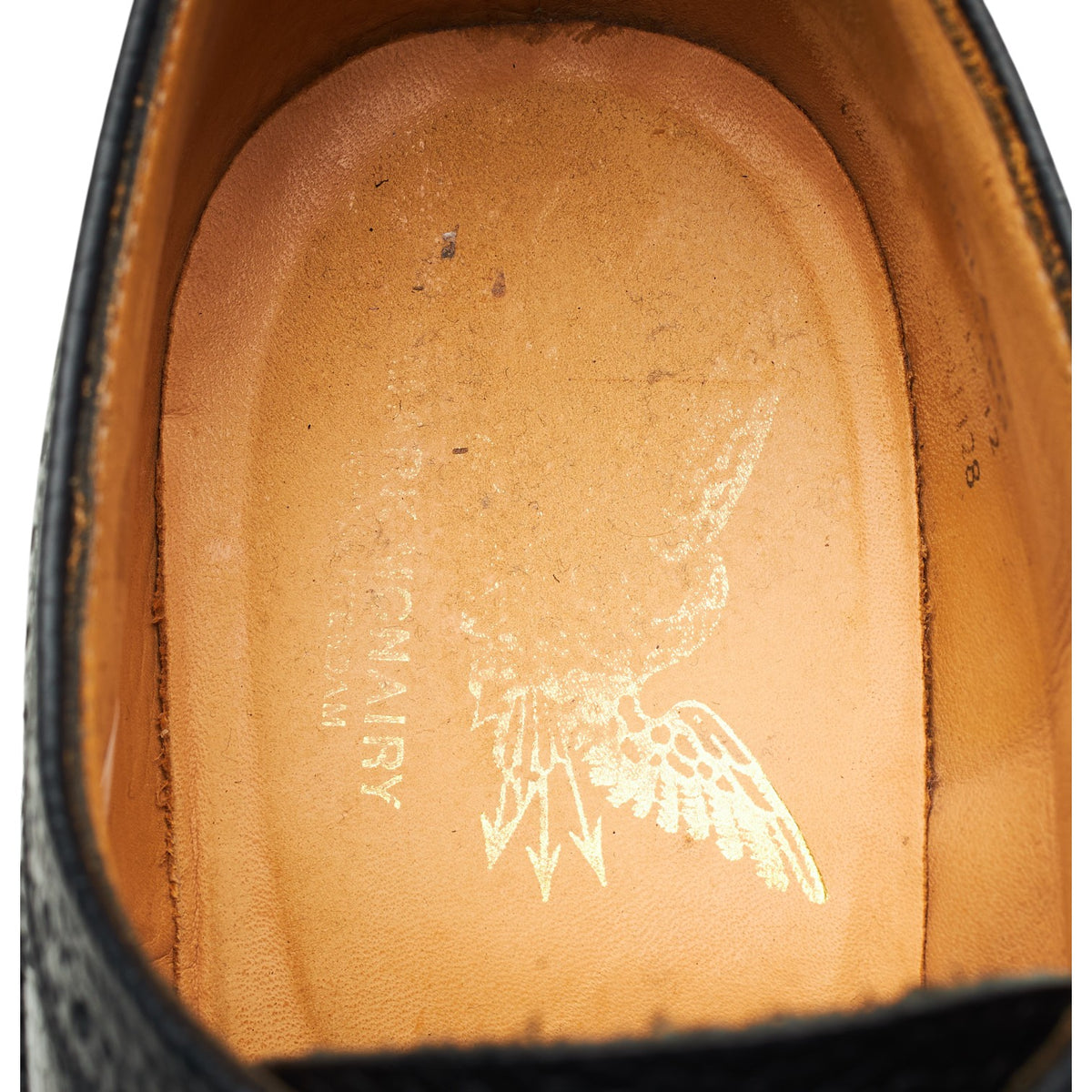 Mark McNairy Black Grain Leather Derby Brogues UK 11