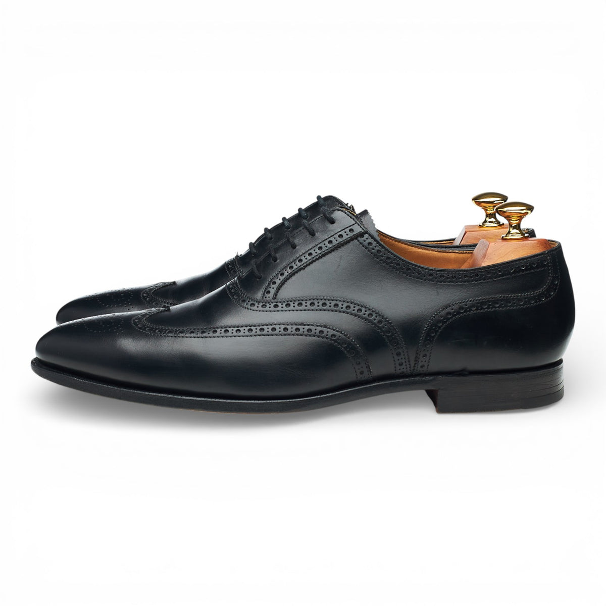 'Wigmore' Black Leather Oxford Brogues UK 9.5 E