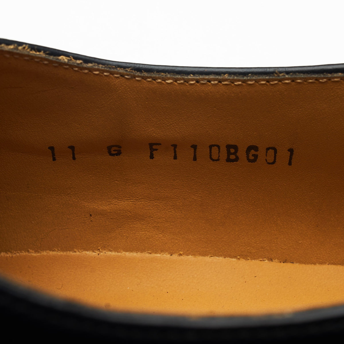 'Arnold' Black Leather Oxford UK 11 G