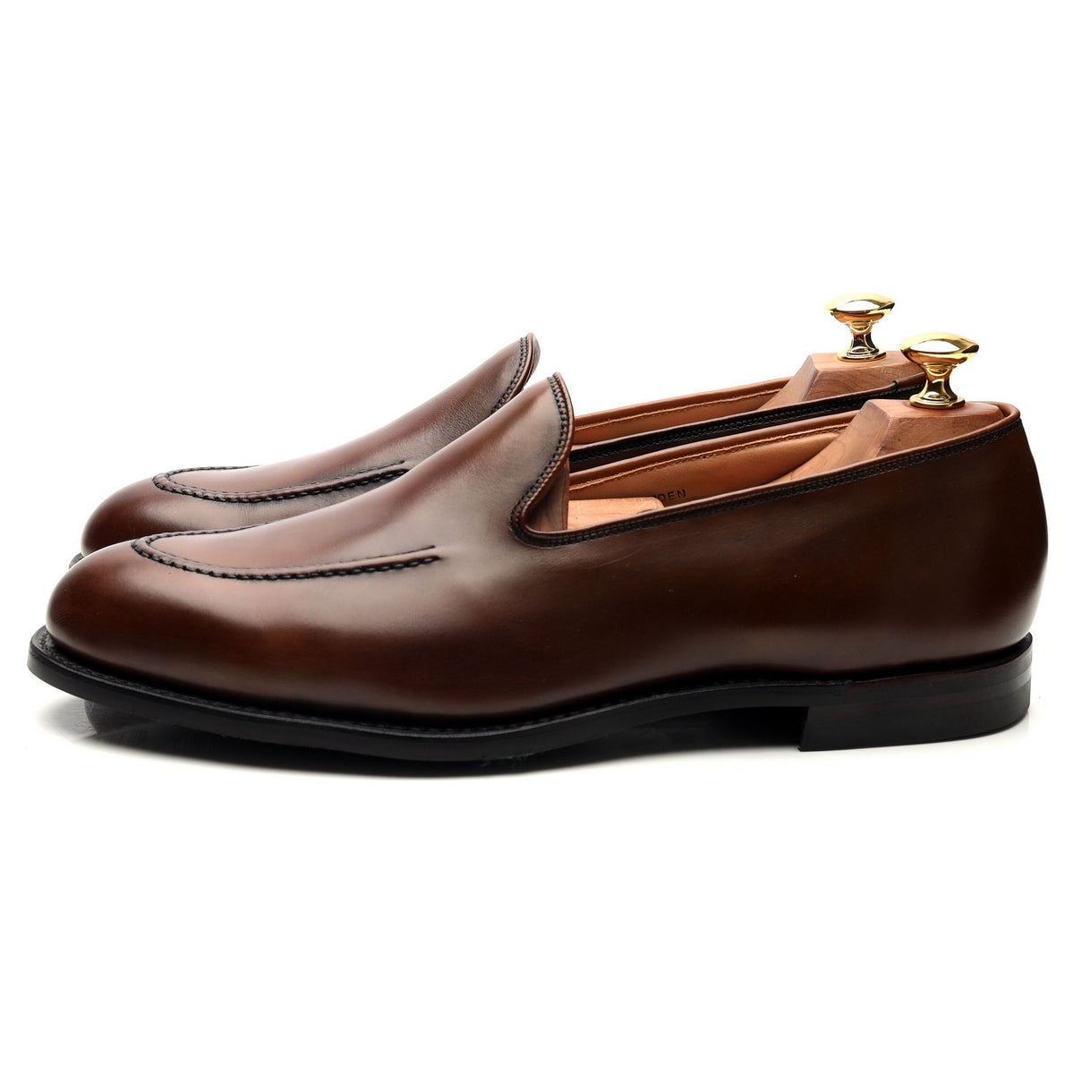 &#39;Camden&#39; Brown Leather Loafers UK 9 E